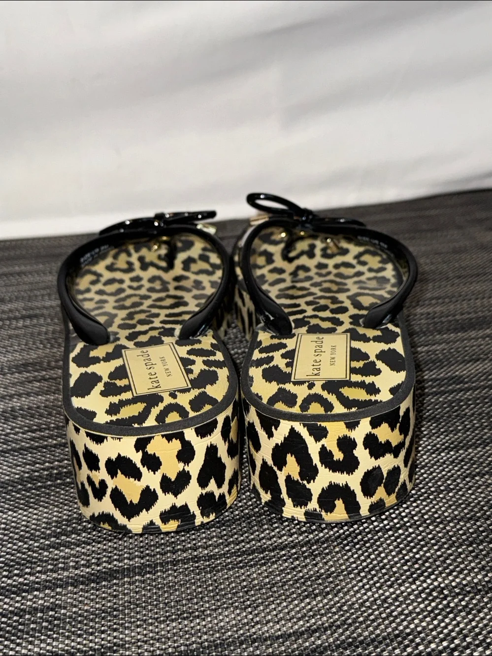 Rina Womens Animal Print Slip On Wedge